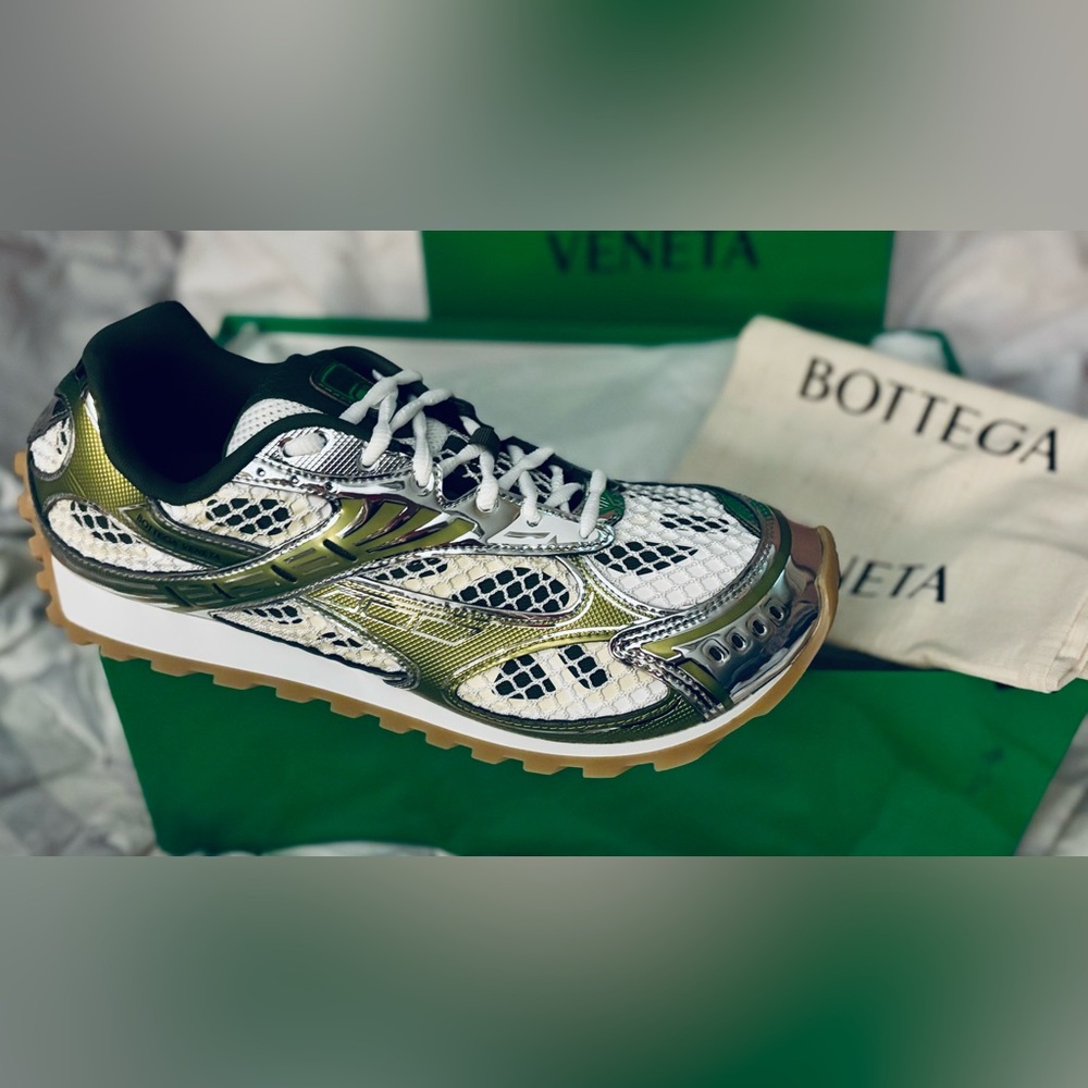 Bottega Veneta Orbit Sneakers Mud – EU 45 / US 12 – Brand New w Box & Dust Bags